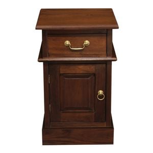 Centrum Furniture Tasmania 1 Door 1 Drawer Bedside Table - Left - Mahogany