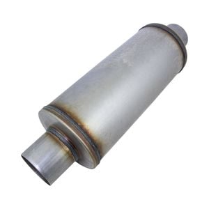 Redback 3" Performance Muffler Centre/centre - 6" Round, 14" Long, 409 Ss