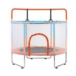 Mazam 60'' Kids Trampoline Hanging Bar Enclosure Safety Net