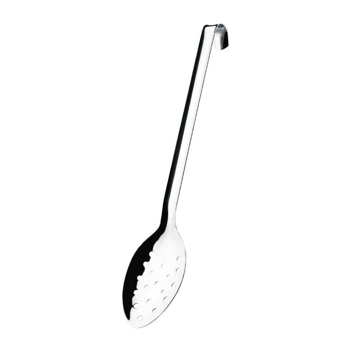 Vogue Perforated Serving Spoon Stainless Steel 355mm Commercial Kitchen Catering Utensil