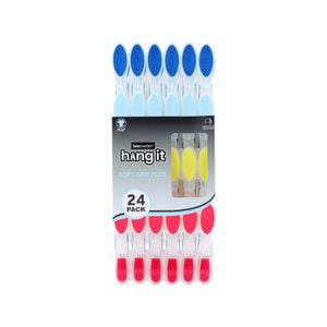 Boxsweden Soft Grip Clothes Pegs - 24 Pack