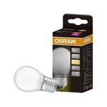 Osram 4W 470lm Frosted Warm White Fancy Round Filament LED E27 Light Globe