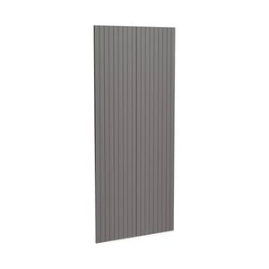 Kaboodle 900mm Smoked Grey V-Groove Pantry Doors - 2 Pack