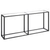 vidaXL Console Table Transparent Tempered Glass Hallway Side Table Furniture