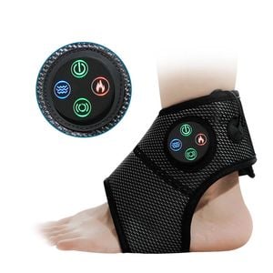 Electric Foot Ankle Massager With Heat Black