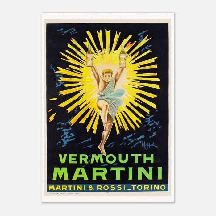 Galrie Vintage Vermouth Martini Rossi Torino Advertising Poster for Home Decor, Poster Only, A3 30 x 42cm (12 x 16inch)