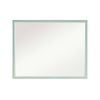 La Bella Turquoise Wall Mirror Rectangular Frame Makeup Decor Bathroom Vanity 70x90cm