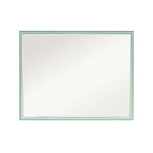 La Bella Turquoise Wall Mirror Rectangular Frame Makeup Decor Bathroom Vanity 70x90cm