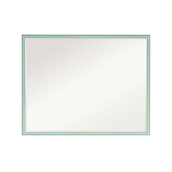 La Bella Turquoise Wall Mirror Rectangular Frame Makeup Decor Bathroom Vanity 70x90cm