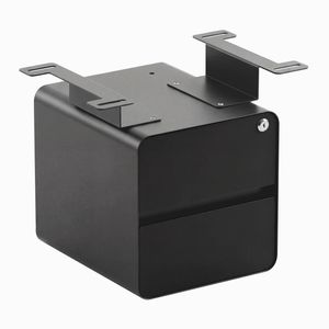 Desky Minimal Under Desk Cabinet Space Grey Frame