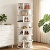 Ufurniture Rotating Shoe Rack Tower 360 Degrees Spinning Shoe Rack Tower 7-Tiers Revolving Shoe Storage Organizer