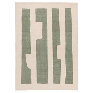 Loopsie-400cm X 300cm-edenwald Green Printed Washable Rug