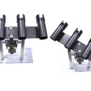 Wilson Hammertone Black Powder Coated Adjustable Removable Bull Bar Rod Holder