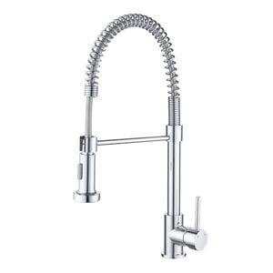 Estilo 35mm Chrome Coil Dual Function Tall Pull Down Sink Mixer