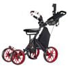 CaddyTek CaddyCruiser ONE Pro 4-Wheel Golf Buggy with Seat - Red