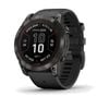 Garmin Fenix 7x Pro Sapphire Solar Edition Carbon Grey Titanium W/black Band