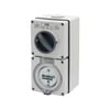 Deta 32A 500V Industrial 5 Pin Round Switched Outlet 