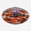 GWS Greater Western Giants AFL Size 5 Camo Synthetic Footy Football