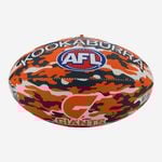 GWS Greater Western Giants AFL Size 5 Camo Synthetic Footy Football