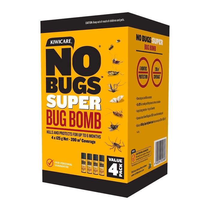 Kiwicare 125g NO Bugs Super Bug Bomb - 4 Pack