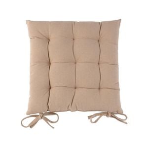 Harbour Housewares Square Dining Chair Seat Cushion - Beige