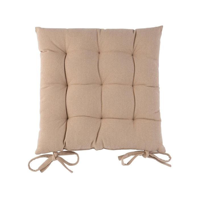 Harbour Housewares Square Dining Chair Seat Cushion - Beige