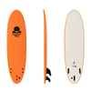Summer vibes Mini Mal 7' Softboard - Orange White