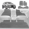 6D Diamond Car Floor Mats for Holden Commodore 1997-2006-Full Set-Grey-Outback GT