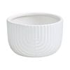 Eden 16cm Off White Ceramic Rainbow Low Bowl Pot