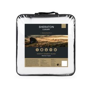 Sheraton Luxury Maison Queen Bed Bamboo Mattress Topper 1000 GSM