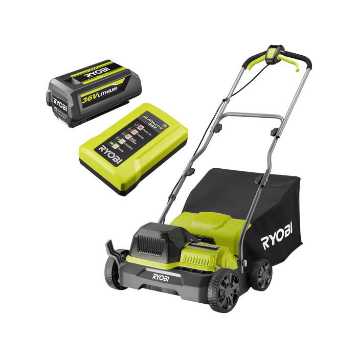 Ryobi 36V 4.0Ah Brushless Cordless Scarifier Kit