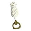 LVD Brass Pineapple White/brass 13cm Manual Bottle Opener - White