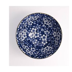 Tokyo Design Ramen Bowl Porcelain Blue Sakura 18x9cm Gift Boxed