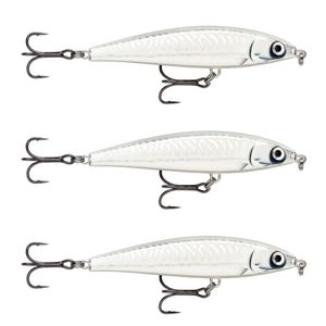 3x Rapala 10cm X Rap Magnum Prey Lipless Hard Body Fish Lures - HD Ghost
