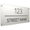 ProtectorAl 580 x 280mm Surfmist ACM Engraved Custom House Sign
