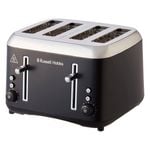 Russell Hobbs RHT514BLK Addison 4 Slice Toaster Stainless Steel Matte Black