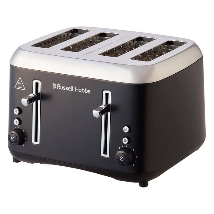 Russell Hobbs RHT514BLK Addison 4 Slice Toaster Stainless Steel Matte Black
