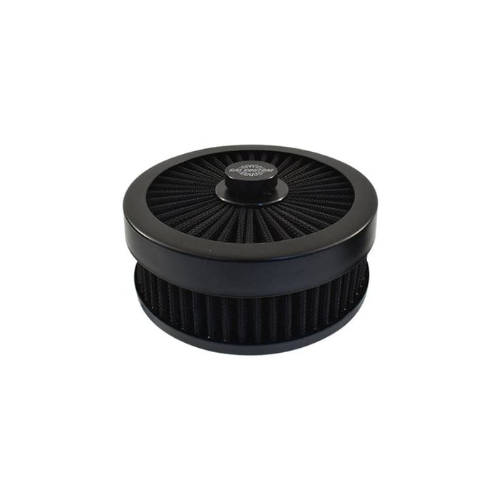 MaxiFlow Air Cleaner Assembly 6-3/8" x 2", Black Filter Element