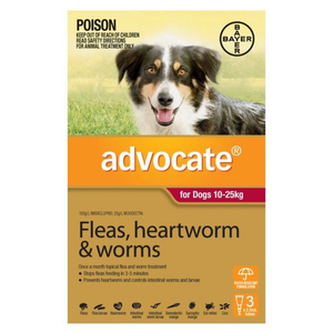 Advocate For Dogs Large Red 10-25kg - 3 Pack