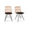 Breeze Gili Natural Rattan Dining Chairs Set of 2
