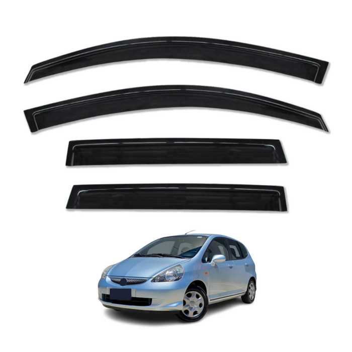 AUSGO Weather Shields for Honda Jazz GD Series 2002-2008 Weathershields Window Visors Wind Deflectors