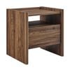 Erica Bedside Side Table Nightstand 1 Drawer Walnut