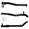 Ignite Exhausts Turbo Back For Toyota Landcruiser 76 Series V8 Wagon 3" No Cat With Pipe Black Aluminised Steel