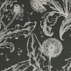 Porter's Paints A4 Sample Graphite Dandelion Wallpaper
