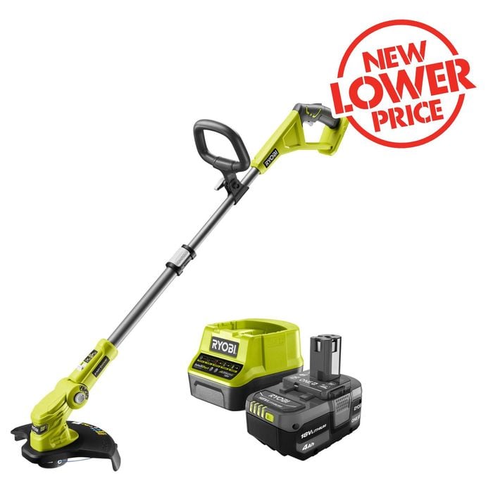 Ryobi One+ 18V 25/30cm 4.0Ah Cordless Line Trimmer Kit