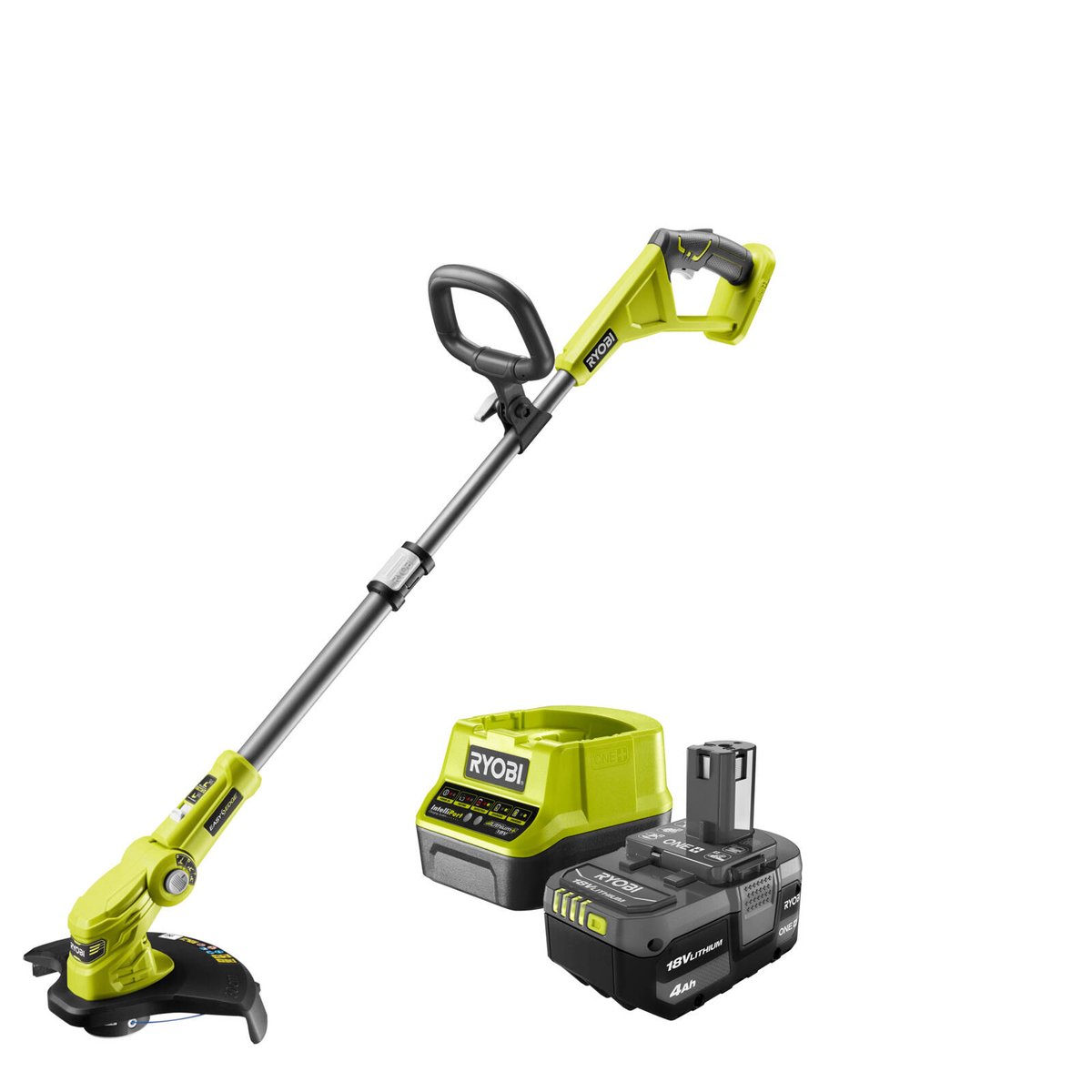 Ryobi One+ 18V 25/30cm 4.0Ah Cordless Line Trimmer Kit