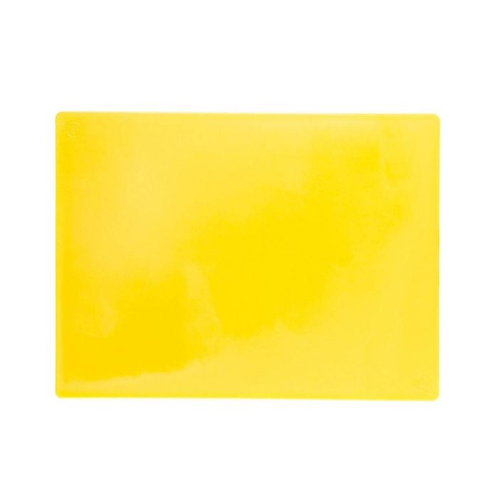 Star Group Polyethylene Cutting Board Yellow GN 1/1 - 325x530x20mm HACCP