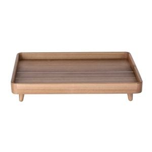 Olympia Standing Serving Tray Acacia Wood 1/1gn Gastronorm Buffet Food Display Catering Storage