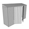 Build-a-Shed 3.0 x 0.8 x 2.0m Double Hinge Door Narrow Shed - Zinc