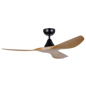 Eglo Surf 48" Dc Fan Burmese Teak/black